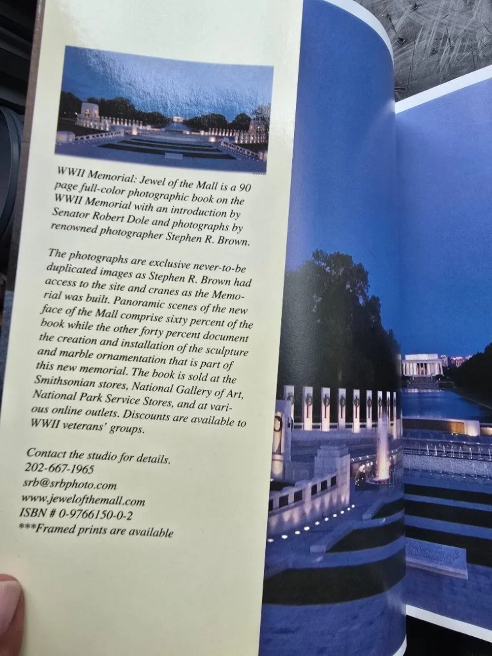 WWII Memorial: Jewel of the Mall - Photographic Book by Stephen R. Brown
